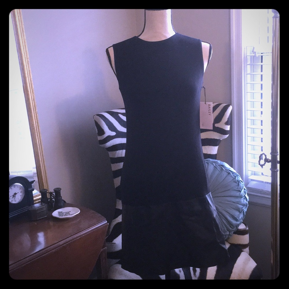 Bailey 44 sleeveless Sedgwick mod dress blk - Picture 1 of 8